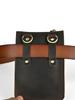 Retro Genuine Leather Waist Bag – Multifunctional Crossbody Pouch for 6-inch Phones