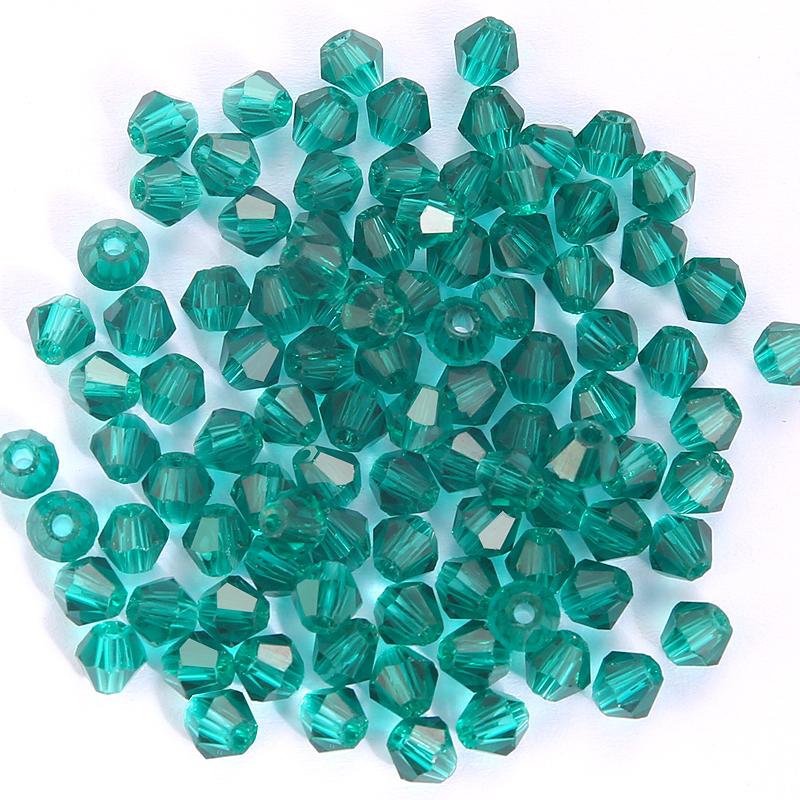200 Pièces 4MM Perles de Verre Forme Cônes Cristaux Facettés pour la Fabrication de Bijoux Bracelet Collier Boucles d'Oreilles Perles DIY