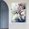 Nordic Elegant Bloom Peony Flower Oil on Canvas Karting on the Wall Art Posteri and Prints Wall Art Picture Home Decoration