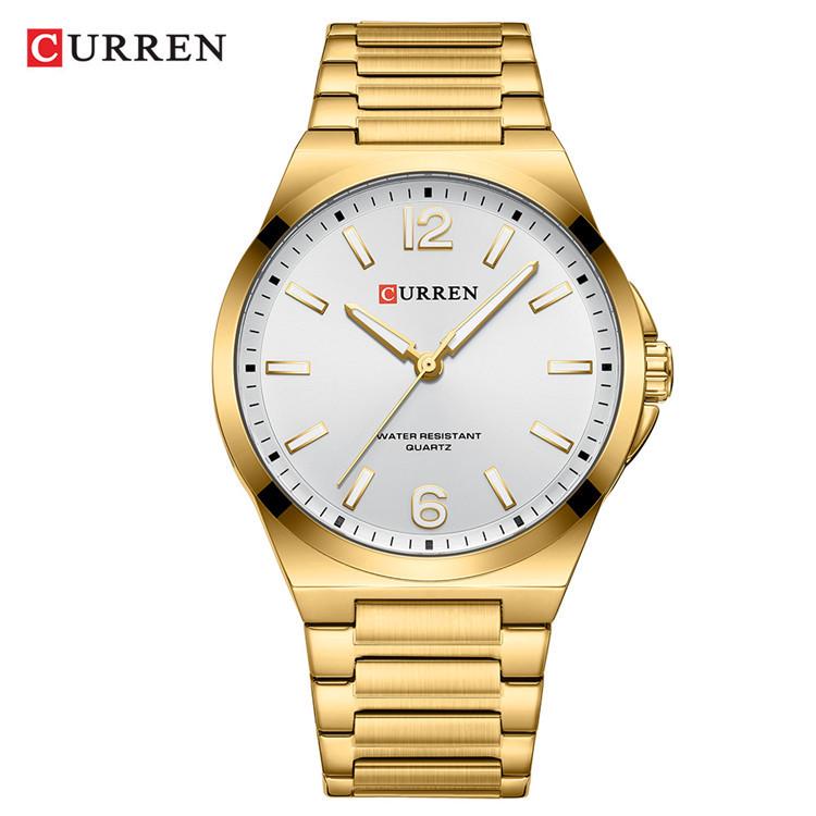 CURREN 8493 Men's Waterproof Stainless Steel Casual Quartz Business Wristwatch