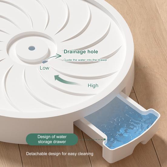 Flowerpot Saucer with Wheels Heavy Duty Plant Caddy with Water Storage Drawer Rolling Flower Pot Tray for Home Garden Balcony Office