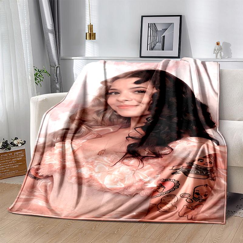 Melanie Martinez Flannel Blanket Soft All-Season Throw, Design for Camping, Car Travel, Hiking Sofa, Bed, Office Perfect Gift for Parties
