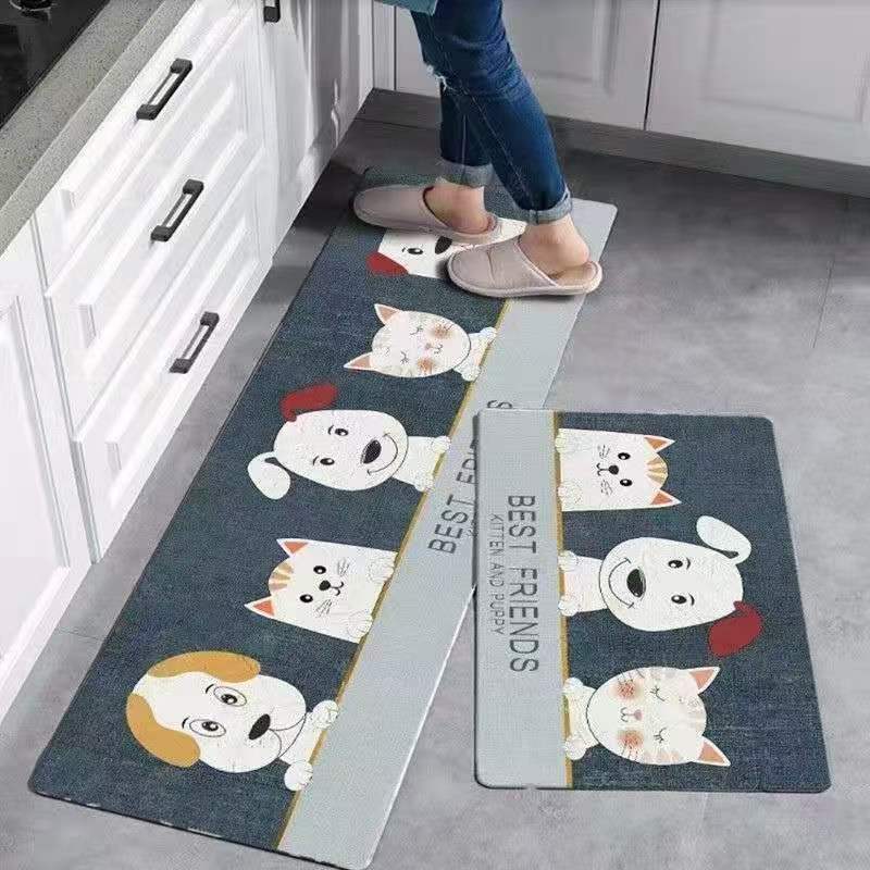 Kitchen Floor Mat Bedroom Living Room Long Bedside Area Rug Hallway Soft Washable Carpet Anti Slip Bathroom Entrance Doormat
