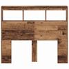 Headboard with Shelf Reclaimed Wood Look 120 x 17 x 102 cm Engineered Wood