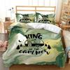 Happy Camping Duvet Cover Microfiber Camping Travel Car Tree Bedding Set Camper Comforter Cover Twin Queen For Boys Girls Teens