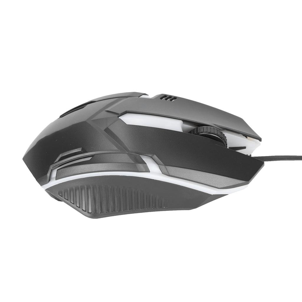 USB Maus M3 Hintergrundbeleuchtungsmodus Kabelgebundene Maus Ergonomisches Design Computermaus für Macbook Laptop PCSchwarz