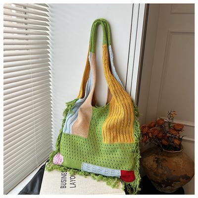 Casual Large-capacity Knitted Bag Women's 2025 New Popular Versatile Shoulder Bag Fashion Tote Bag