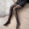 Style Fishnet Stockings Women Striped High Waist Fishnet Tights Summer Fishnet Hollow Floral Thigh High Pantyhose