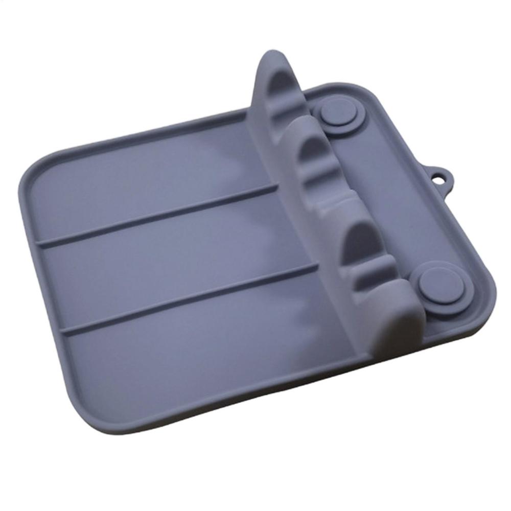 Silicone Spoon Rest Drip Pad Suction Cup Silicone Spoon Rest for Kitchen Counter for Ladles Tongs Spatula Home Apartment