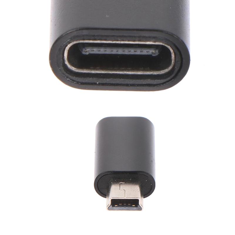 Mini 5 Pin Usb Adapter B Male To Usb Type C Female Data Data Transfer Connector
