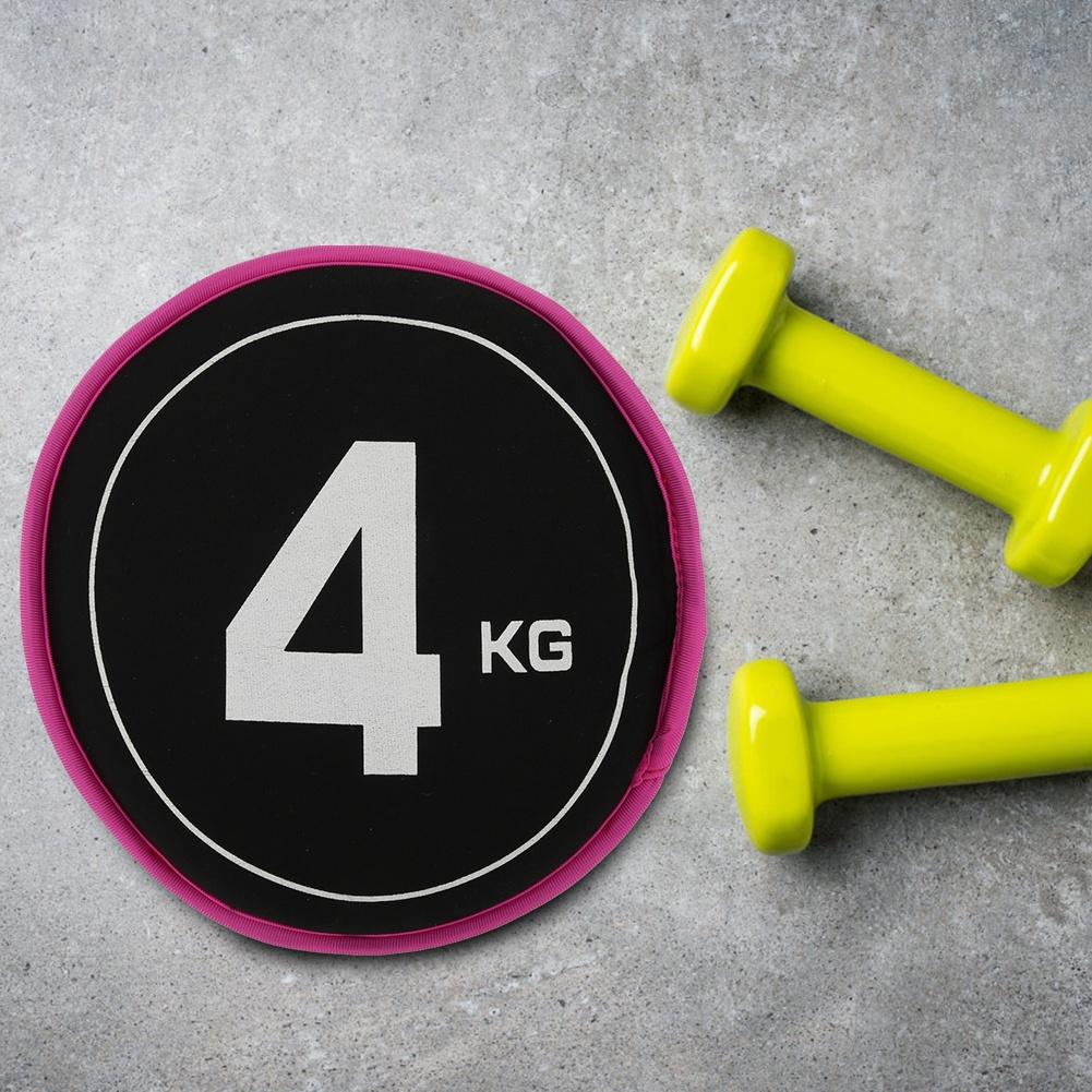 Training Sand Bag Elastic Double Sided Thick Neoprene Fitness Sand for Exercise(Rose Red Side 4KG )