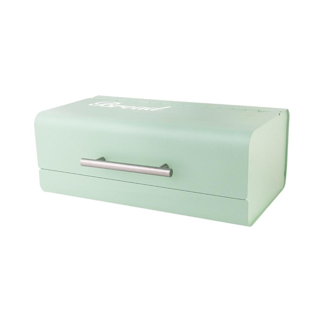 Kitchen Bread Box Organizer- Bin Keeper Storage Containers- Basket , Green