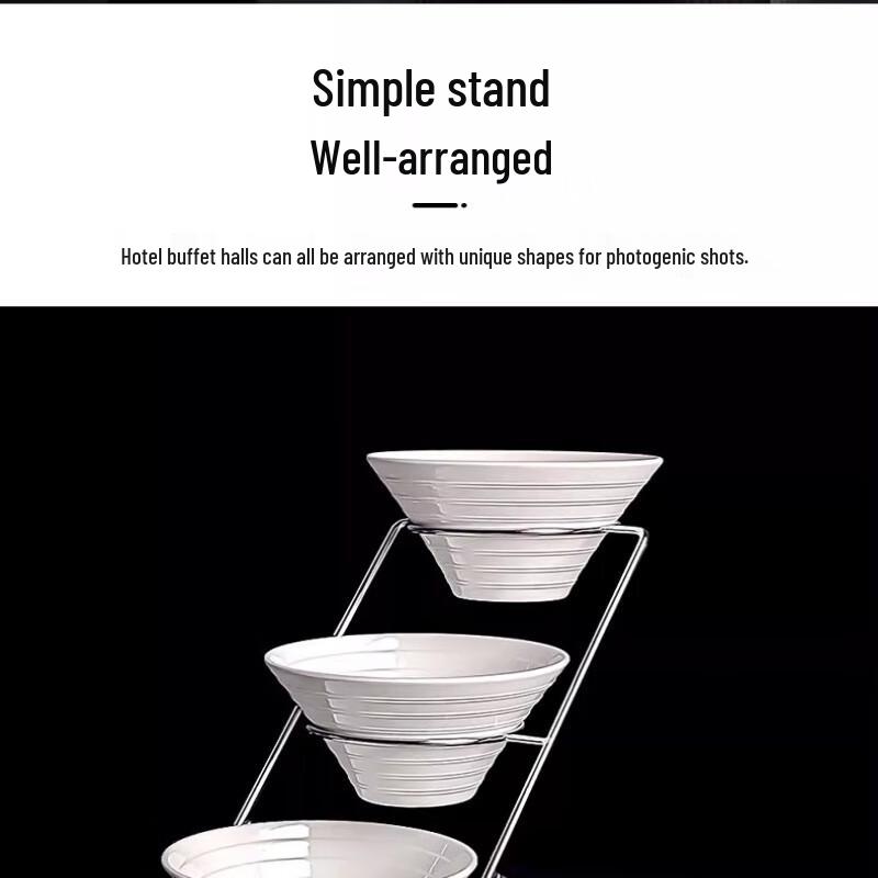 Commercial Two-Tier Buffet Condiment Display Stand
