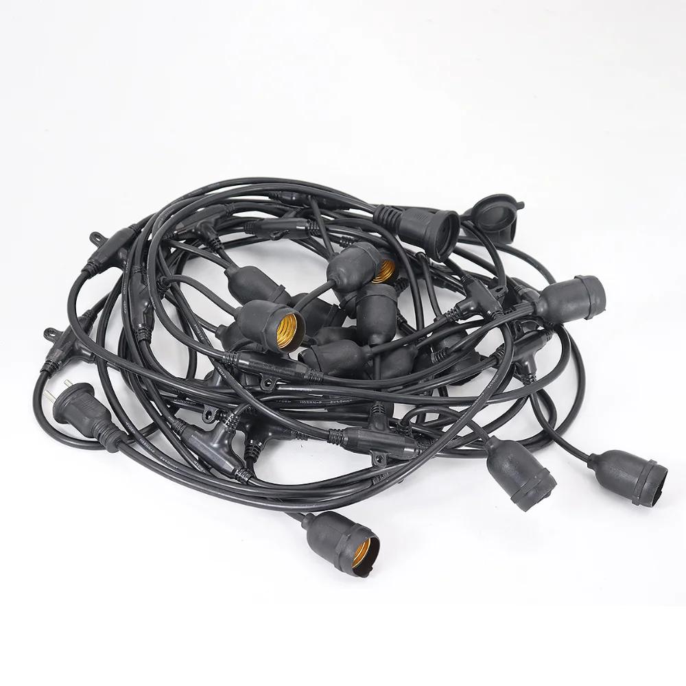 10M Patio String Light Outdoor Garland Lights ,220V Connectable Hanging Light for Backyard Porch Balcony Party Decor, E27
