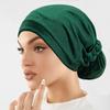 Turban Inner Hijabs Cap Hat Muslim Women's Headscarf Solid Color Hijab Bonnet