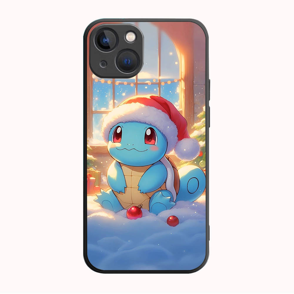 

Чехол B-74 Christmas Pokemon Black для Redmi 10A 10C 12C 13C 9A 9C 9T A3X Note 10 9 9S 10S iPhone 11 12 13 14 15 16 X XS Pro Max Mini 7 8 Plus XR Redmi 13C 4G зелёный