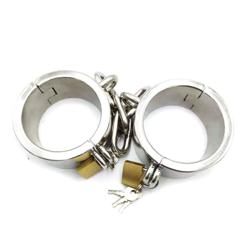 New Stainless Steel Shackles Adult Sex Toys Fetters SM  Restraint Sex Game