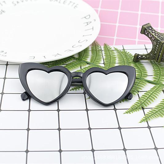 Love Women'S Sunglasses Cute Heart-Shaped Sunglasses Trendy Peach Heart Sunglasses 15983