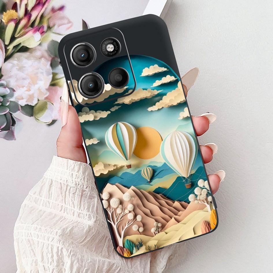 Silicone Case For Motorola Moto G15 G75 2024 Cover Cute Panda Lion Shockproof TPU Phone Cases For MotoG15 MotoG75 G 75 G 15 Etui