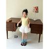 Girls Summer Thin Knit Vest Cute Dopamine Slim Fit Sleeveless Top