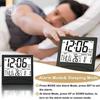 Homlly Slim Digital Travel Alarm LCD Clock with Calendar Timer Temperature Snooze Mode