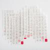 365 Days Date Stickers, 12 Sheets