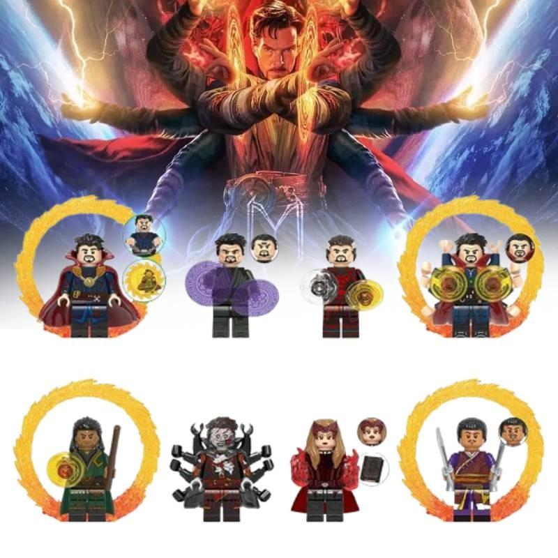 8pcs Doctor Strange Action Figure Model Assembling Toy Building Blocks