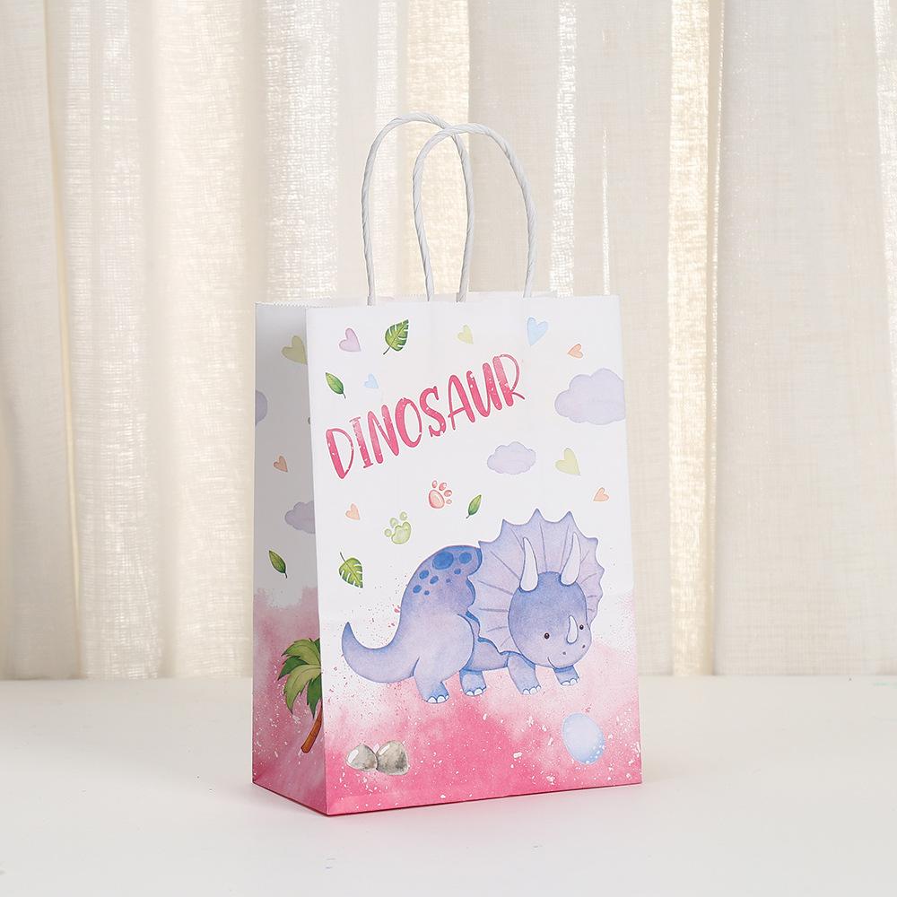 StoBag, Dinosaur Themed Reusable Paper Tote Favor Bags, 12/30Pcs, Perfect for Children's Day, Kids’ Birthday Parties and Gifts!