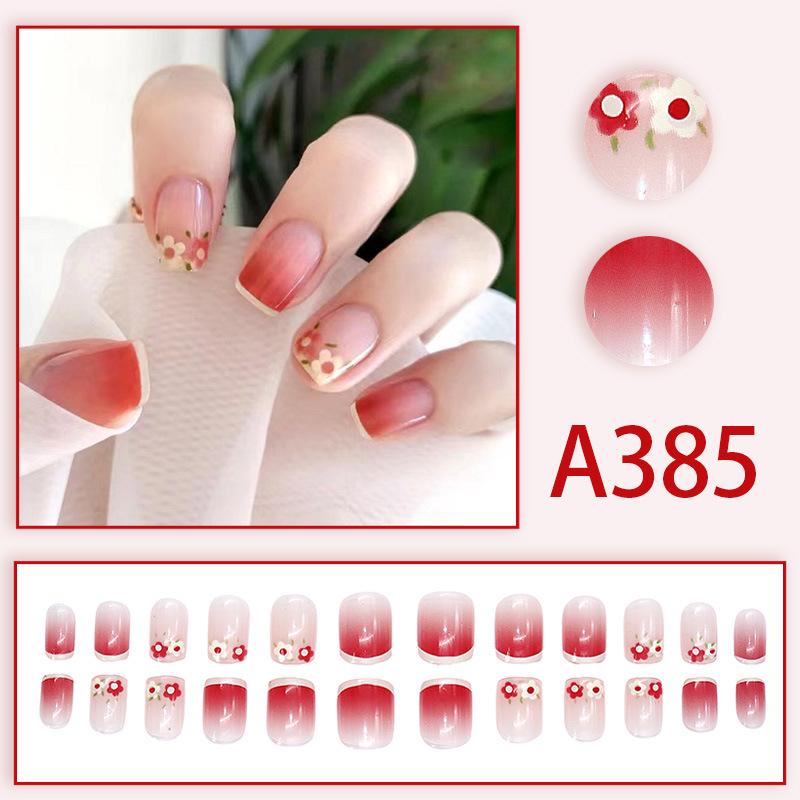 Blush Wearable False Nail Tips - Popular European American French Style