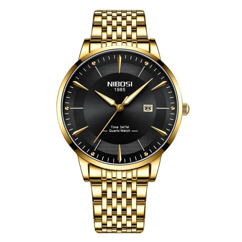 Brand Fashion Men'S Watch, Fashion Simple Watch Men'S, Luminous Waterproof Steel Belt Quartz Watch