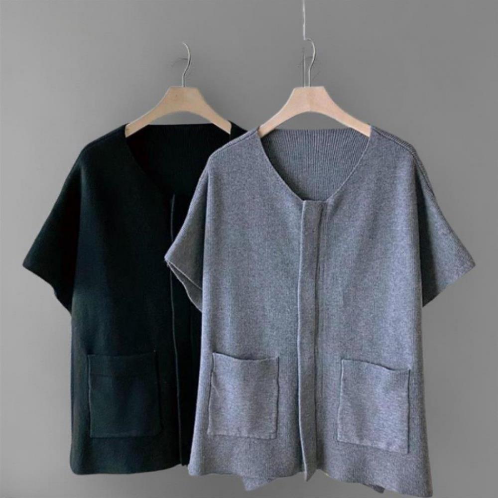 New ArriValS Open Run Women S claSSic V Neck Two Pocket looSe Fit Short SleeVe V