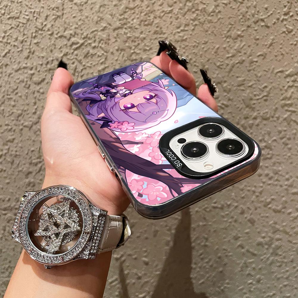 HSR Castorice Translucent Mobile Phone Case for iPhone 17 16 15 14 13 12 11 X XR XS Air Pro Max Plus Colorful Cover