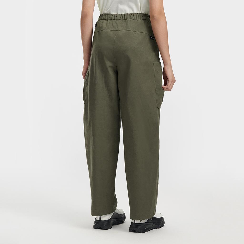 FILA Explore Fashionable Personality Trendy Minimalist Sports Casual Outdoor Versatile Comfortable Loose Woven Cargo Pants Women bottoms A11W617808FDG