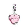 New Original 925 Silver Charms Butterfly Flower Heart Fish Beads Pendant Bracelets Necklaces Womens DIY Jewelry Gift