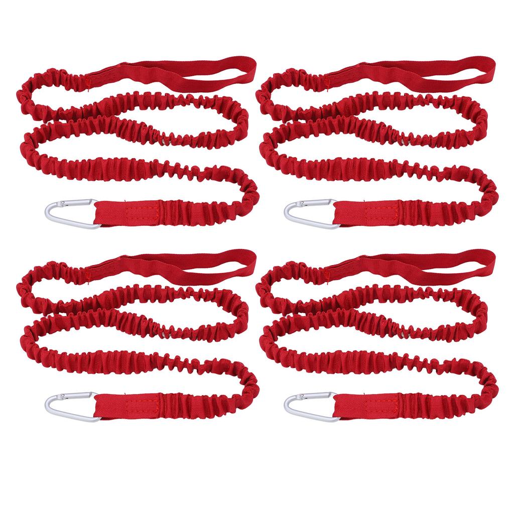 4 STÜCKE Kajak Rutenfangleine Nylon Elastisch Anti-Verloren Kajak Paddel Leine Für Treiben Surfen Rot