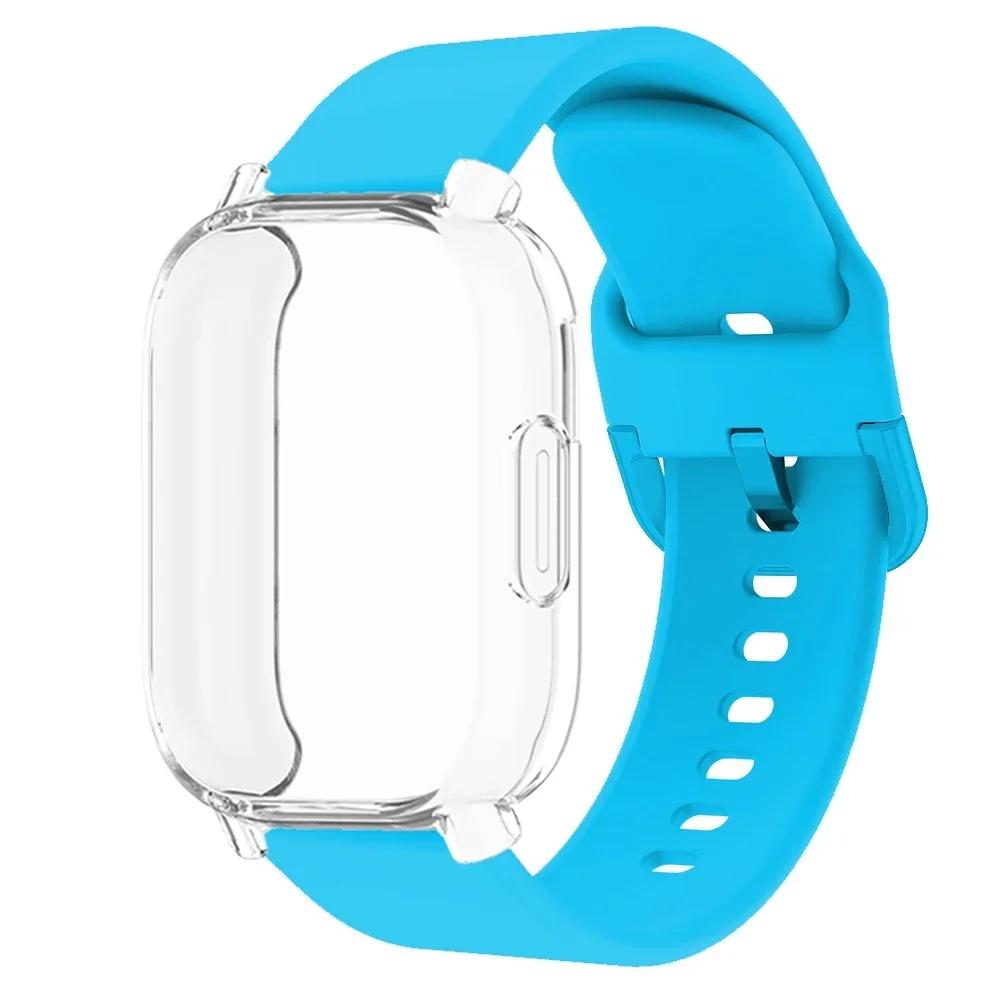 Protector Case+Silicone Strap For Xiaomi Redmi Watch 5 active/5 Lite Full Cover Screen TPU Soft Shell and Breathable Sport Bands