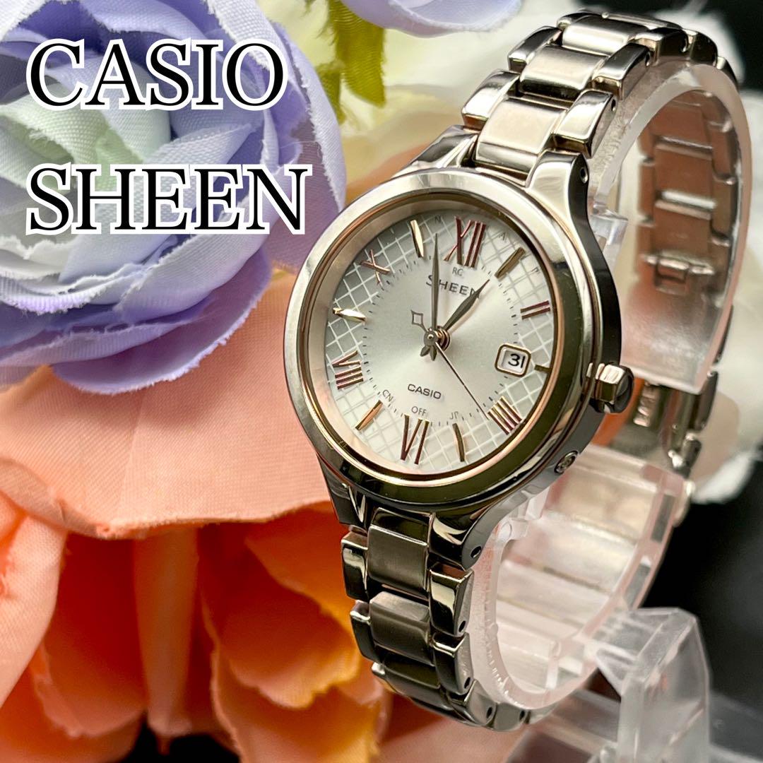 

[USED] Working Casio Sheen Radio-Controlled Solar Watch with Date Function for Women