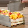 Rozsdamentes Acél Tiramisu Forma Kereskedelmi Minőségű Téglalap Alakú Sütőforma Tortarétegekhez Tapadásmentes