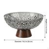 Decorative Fruit Bowl for Kitchen Countertop, with Removable Base, Multifunctional Snack