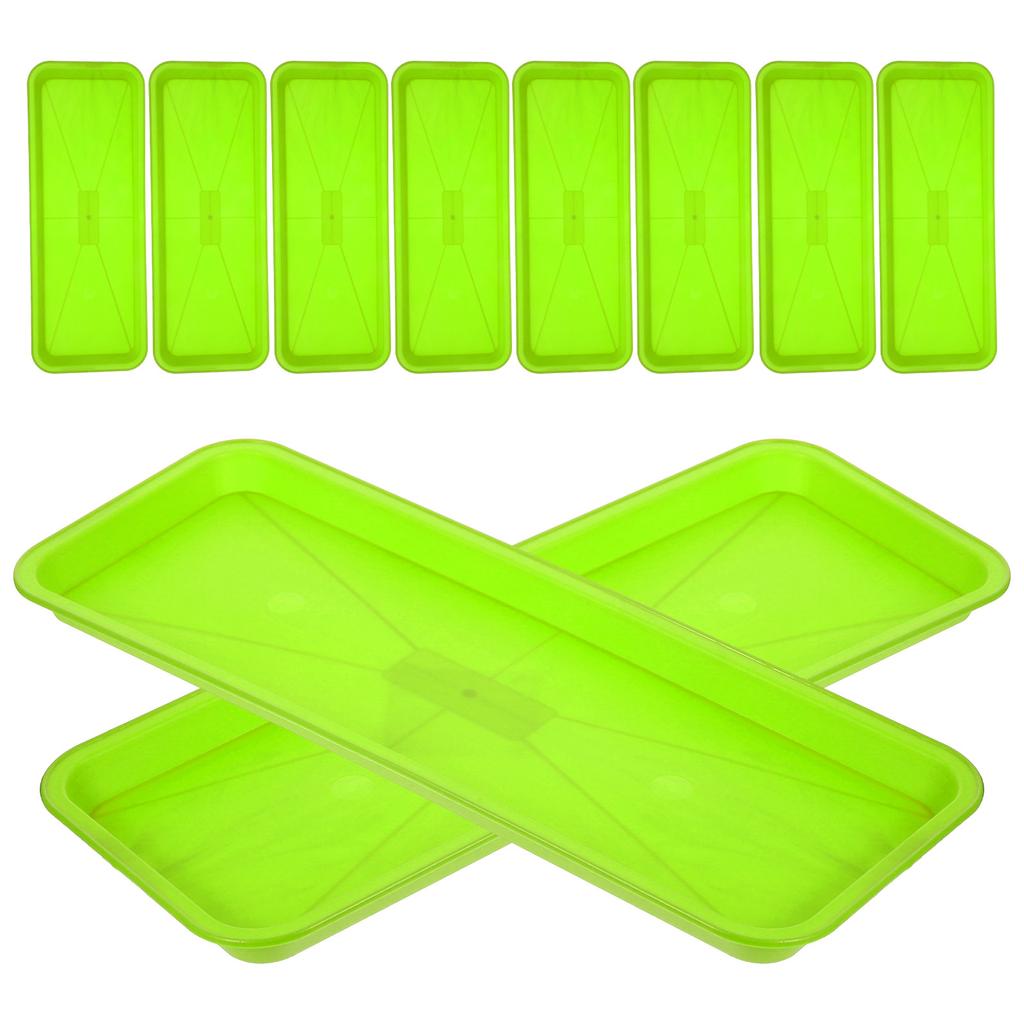 10 Pcs Plant Drip Tray Flower Pot Saucer Rectangular Water Planter Pots for Plants Bonsai Tree Trays Plate Saucers Nonporous