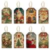 24pcs Snowman Christmas Hanging Ornaments Santa Claus Xmas Tree Decor  New Year