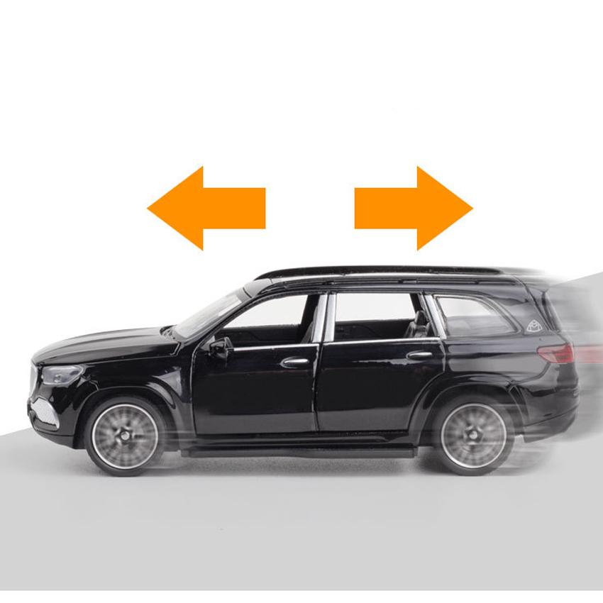 1/32 Scale Benz GLS600 Diecast Car Model Toy, Pull Back Toy Vehicle with Sound and Light for Kids Toddler Boys Girls Gift Collection