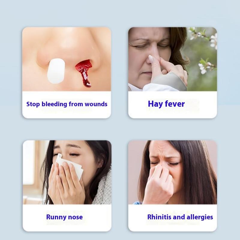 2/5Packs Nose Bleed Stopper Blood Stop Cotton Roll Dental Hemostasis Nose Blood Stop Cotton Swab For Kids Stops Bleeding Fast