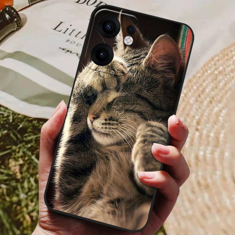 For OPPO Reno13 F 5G Case Reno13F 4G Luxury Painted Phone Silicon Back Cover For OPPO Reno 13F CPH2699 Cases Protective Shell