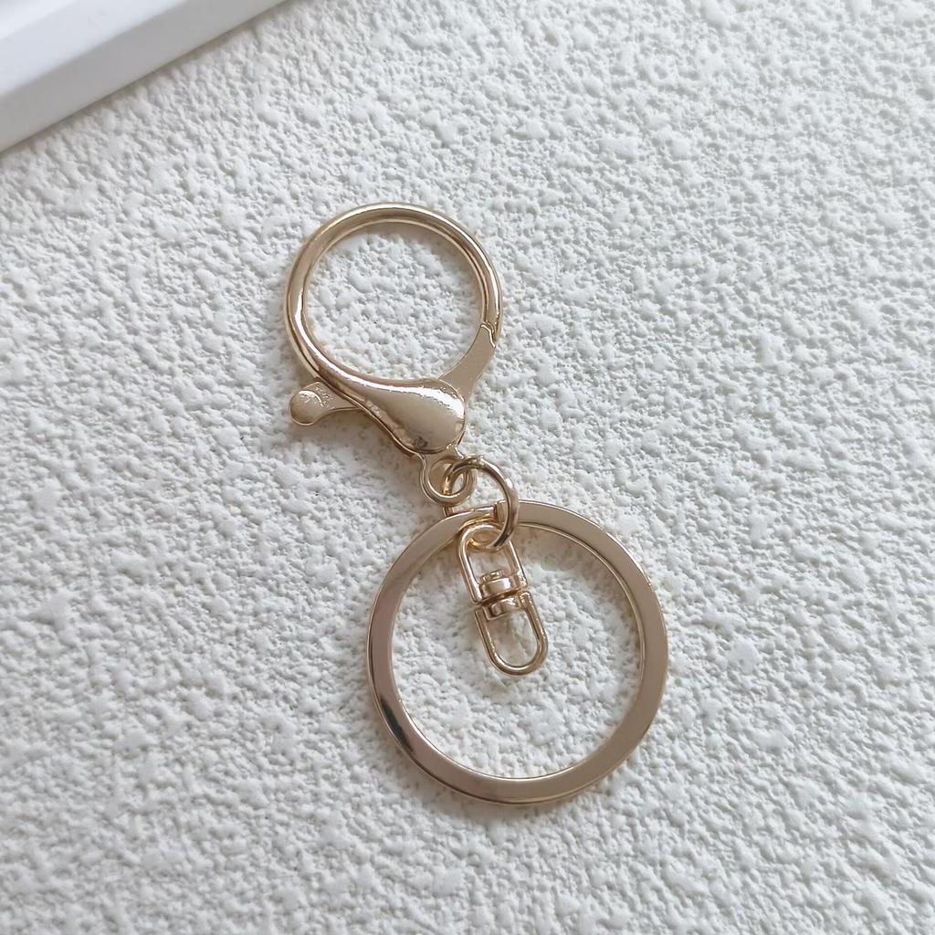 Zinc Alloy Lobster Clasp Keychain Set - 3-Piece Metal Keychain Accessories for DIY Bags, Toys, Dolls, Pendants.