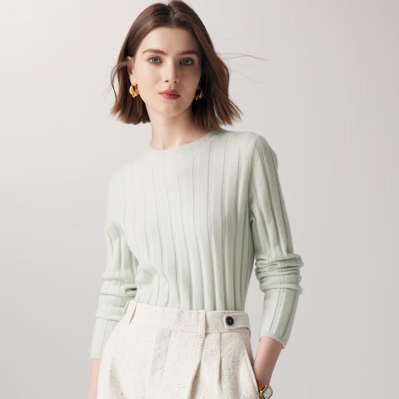 Paro Women's Textured Rib Jacquard Pure Cashmere Sweater