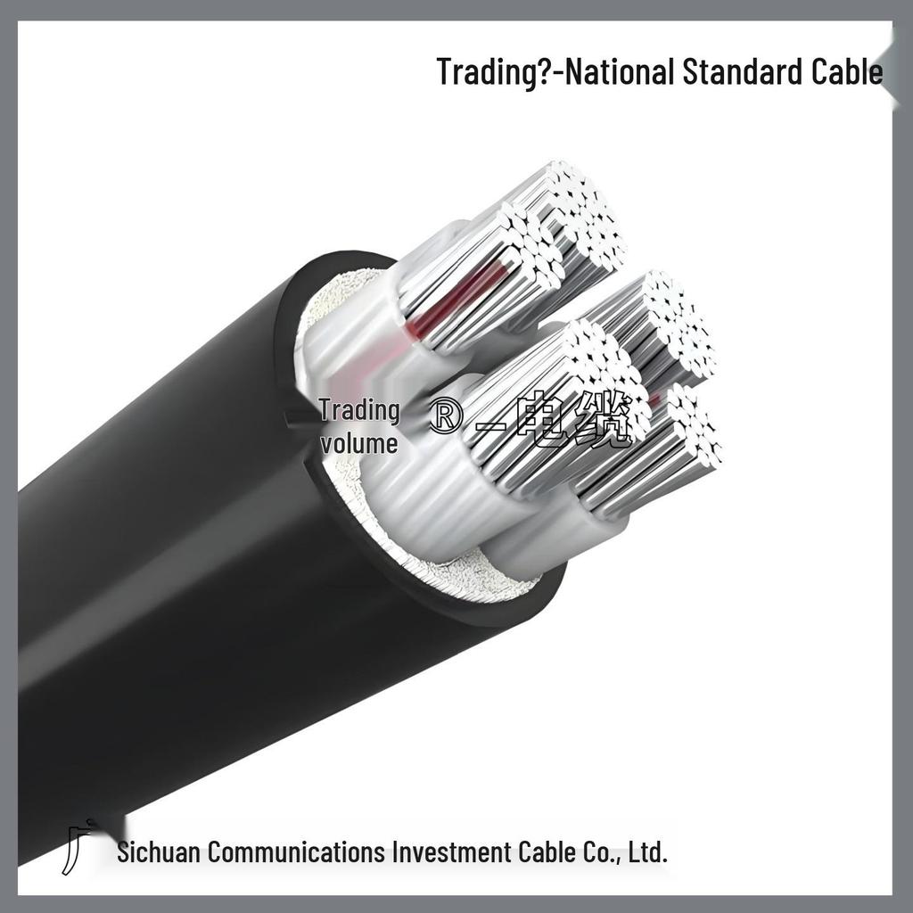National Standard Three-Phase Five-Wire Armored Aluminum Power Cable (ZRYJLV) - 5-Core, 185/240/300 Sq.