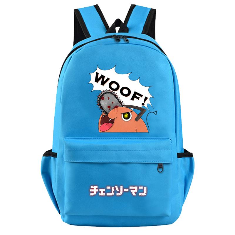 Anime Chainsaw Man Rucksack für Jungen Mädchen Hildren Zurück zur Schule Schultasche Student Kawaii Rucksack Luffy Nami Lysop Leichte Taschen