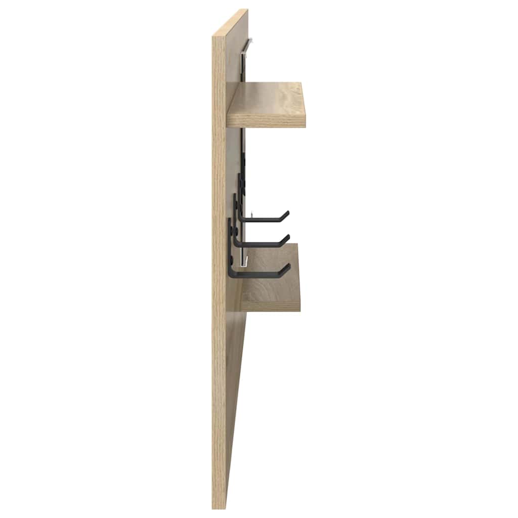 Wall Mounted Nightstand Sonoma Oak 90 x 10 x 50 cm