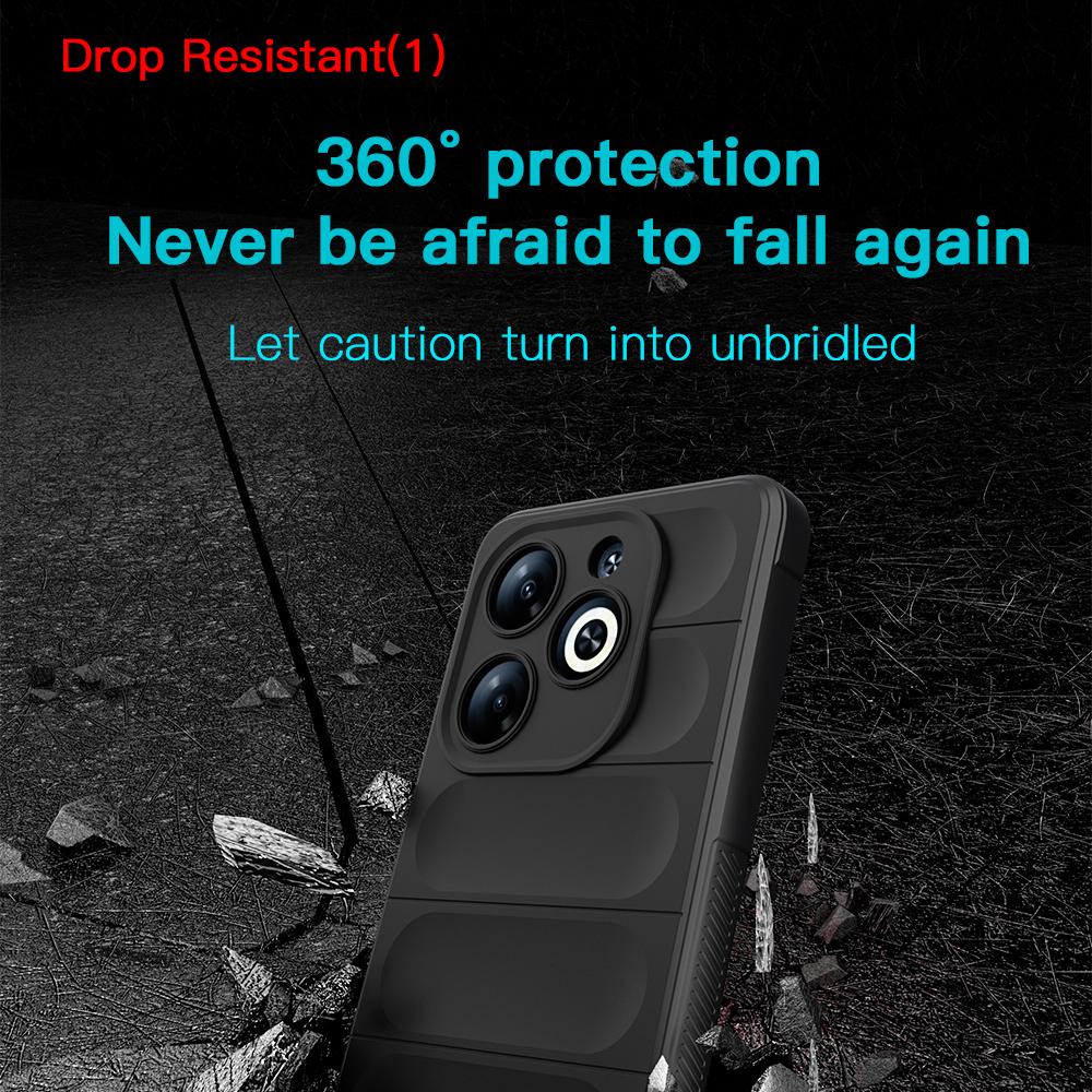 KEYSION Shockproof Matte Case for TECNO Spark Go 2024 20 20C Anti-skid Soft Silicone Phone Back Cover for Tecno Pop 8